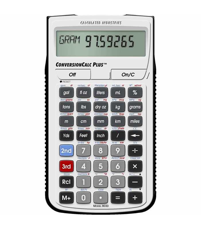 Calculated Industries ConversionCalc Plus [8030] Ultimate Professional Conversion Calculator